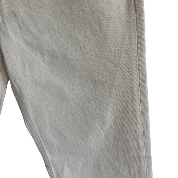 Everlane The Rigid Slouch Jean, Ecru, Size 32 - Picture 12 of 13